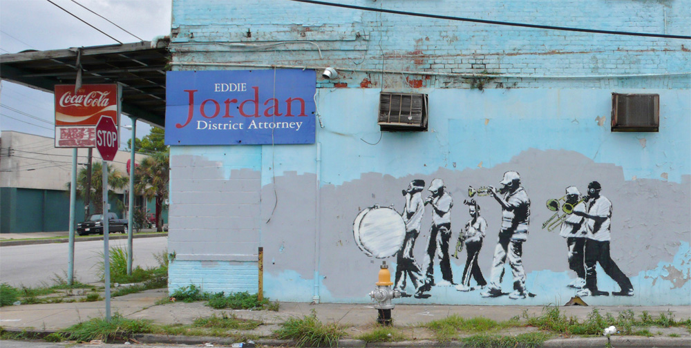 Banksy в Новом Орлеане.