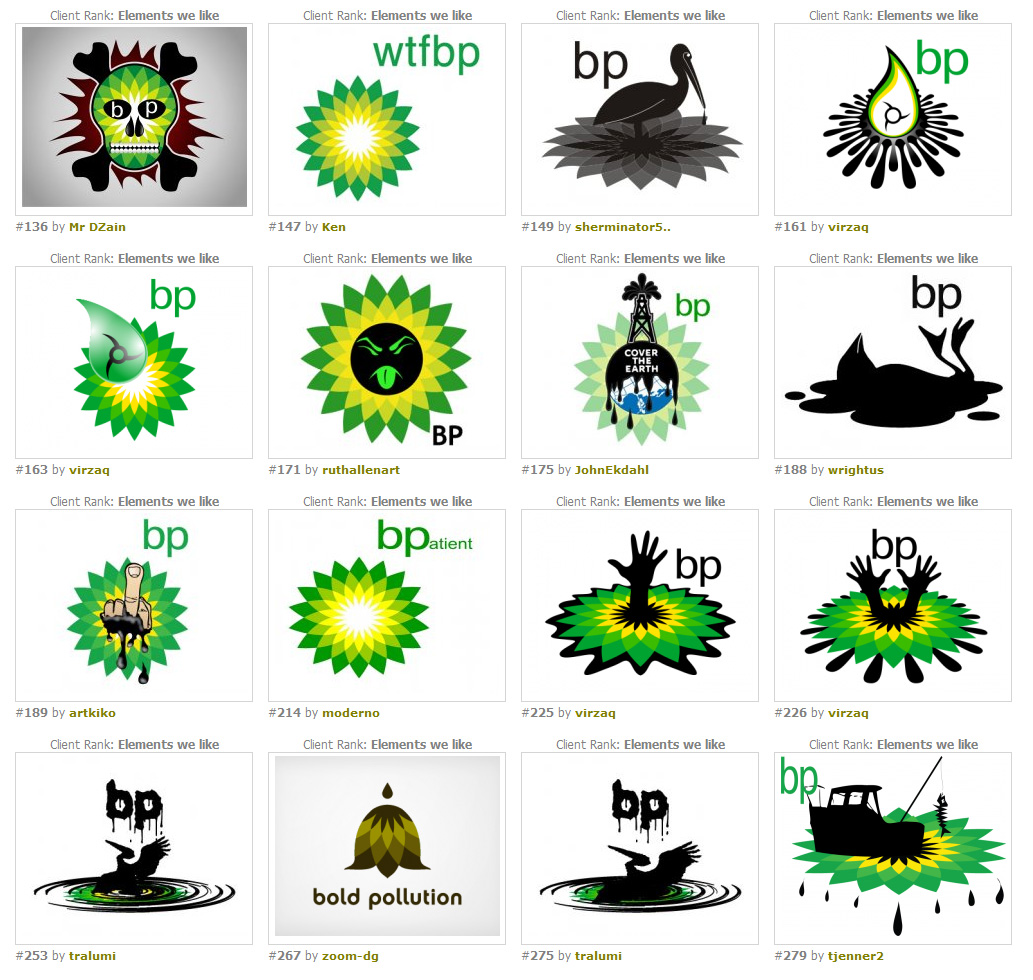 Конкурс на редизайн логотипа British Petroleum.