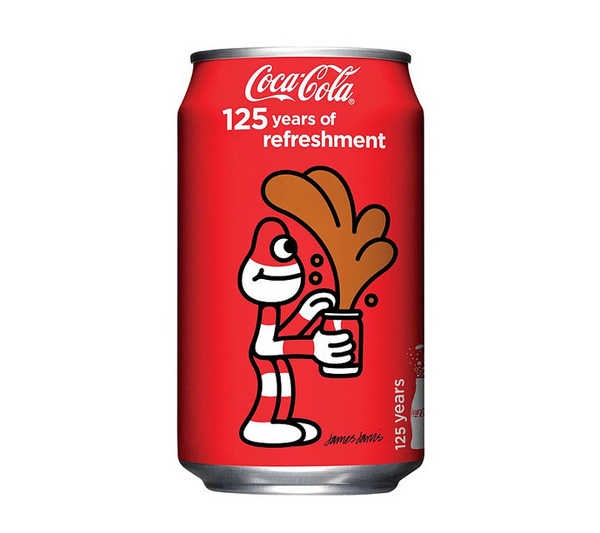 Дизайн юбилейных банок Coca Cola.