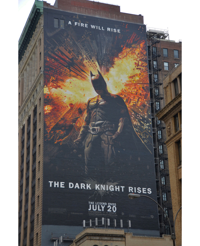 The Dark Knight Rises: рукотворный билборд в Нью-йорке.