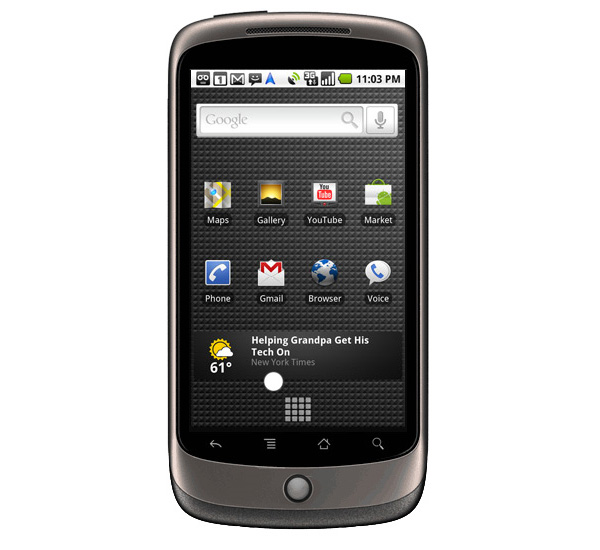 Nexus One: первый телефон от Google.
