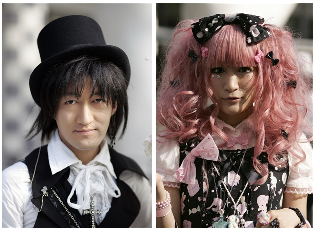 Gothic and Lolita Punk Fashion Show в Токио.