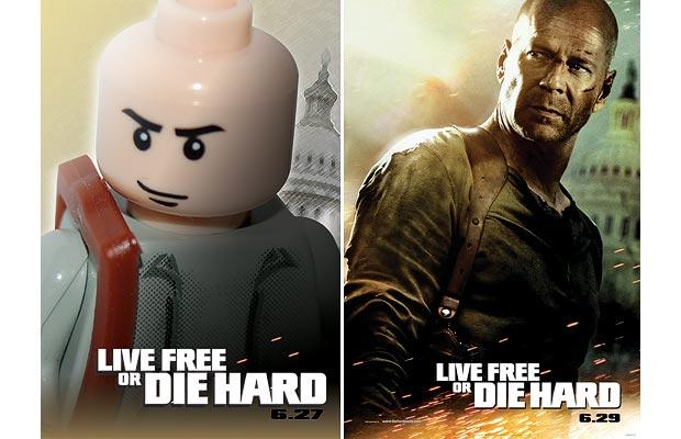 Lego постеры к фильмам.