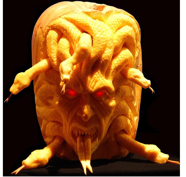 Ray Villafane: Halloween Pumpkin art.