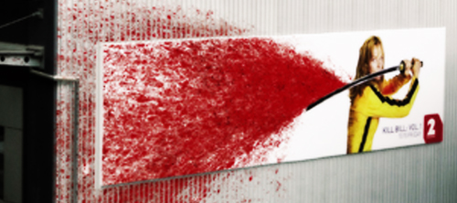 TV2 Kill Bill: Кровища! Kill Bill - Blood splatter billboard